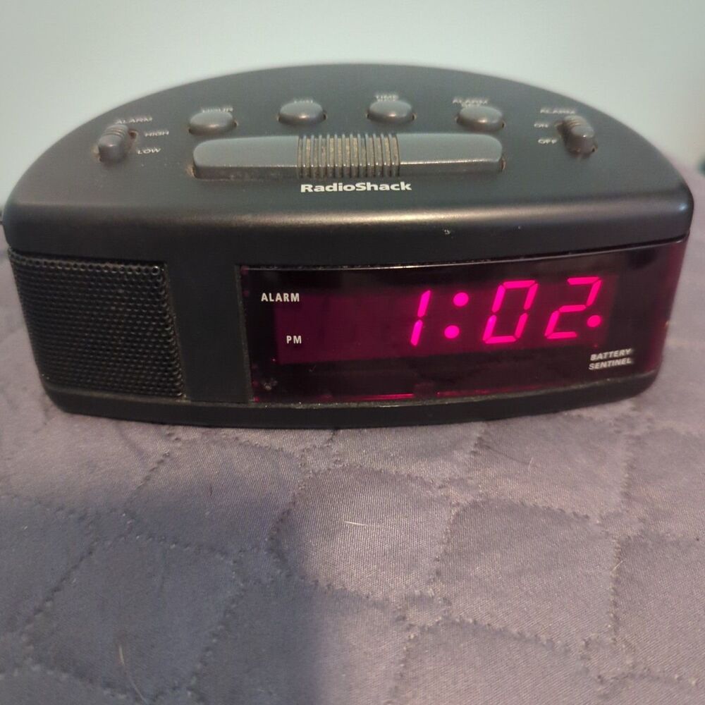 Vintage Radio Shack 63-741 Alarm Clock LED Digital Display Powers On